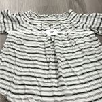 Faithfull the Brand Striped Es Calo Off Shoulder Black & White Top Size 6 Photo 7