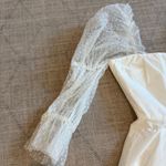 Amanda Uprichard NWT  Lalita White Mini Dress with Sheer Sleeves Photo 2