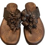 Born Astrid Flower Leather Flip Flop Sandal Size 6 Photo 5