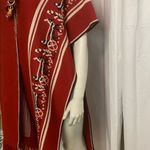 Vintage Vest Duster Poncho Festival Hippie boho C32 Red Size undefined Photo 6