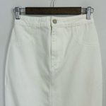 The Mannei Malmo White Denim Pencil‎ Skirt XS Knee Length Photo 8