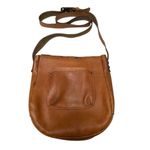 Patricia Nash  Vintage Patch leather saddle bag Nepali Coast Hawaii suede inside Photo 3