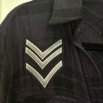 Rails  Pepper Onyx Flannel shirt LA14 Chevron Military Button Down Charcoal XS Photo 5