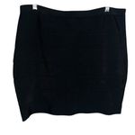 Calvin Klein Women's Black Bandage Mini Skirt Size Large Photo 2