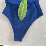 Farm Rio Women's Blue Matelasse Pineapple Belted One-Piece Swimsuit,Medium, $240 Photo 15