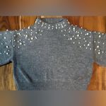 ZARA Pearl Knit Cropped Sweater Photo 4