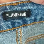 NWT Flamingals Floral Embroidered Boot Cut Jeans Photo 2