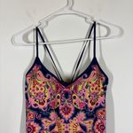 Boden Pink Paradise Paisley One Piece Swimsuit Size US 10 Photo 5