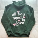 White Fox Boutique all you need is love hoodie Photo 3
