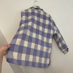 Wild Fable Lilac Lavender Purple Cream Ivory Plaid Oversized Fit Shacket Jacket Photo 15