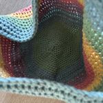 Handmade Pastel rainbow crochet tote bag  Photo 5