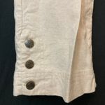 Cathy Daniels  Linen Blend Beige Cream Capri High Rise Cropped Ankle Pants Photo 1