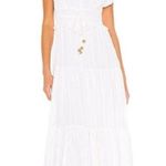 Karina Grimaldi NEW/NWT  Revolve KARLA White Metallic Midi Dress Size Small Photo 0