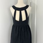 Silence + Noise  Medium Gray Wool Blend Open Back Tank Dress with Pockets Photo 2