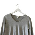 Charter Club Intimates Gray V-Neck Long Sleeves Cozy Cotton Pajama SZ XS # 1371 Photo 4