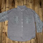 Gray cheetah print jacket Size L Photo 0