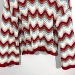 27 Miles Crochet Knit Multicolor Wonder Top Red Size M Photo 3