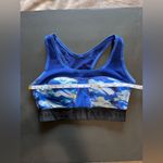 Versace  Italia 19v69 Royal Blue Printed Women’s Sports Bra Top Padded Sz M EUC Photo 7