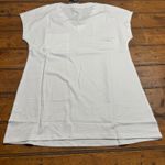 Sampel White V Neck Pocket T Shirt Dress Womens Size S Basic Tunic Photo 4