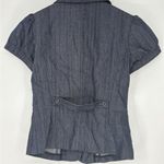 Dazz Blazer Jacket Blouse Women's Size Small Blue Y2k Photo 3