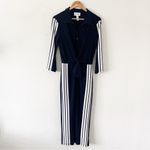 Joseph Ribkoff Striped Sleeve Shirt Dress Style in Navy and White Photo 2