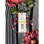 Joseph A  Womens‎ Medium Striped Floral 3/4 Sleeve Pullover Top NEW Photo 2