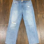 Hudson Jeans Hudson High Rise Zoeey Straight Crop Light Wash Jeans Photo 0