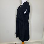 ZARA  Babydoll Black Dress Ruffle Trim Sz XS Photo 2