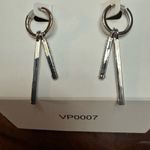 Vince Camuto Gold Hexagon Crystal stones and Geometric bars with crystal 2 pair Photo 8