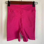 FP Movement Free Throw High Rise Ribbed Bike Shorts size XS Passion Fruit Pink Photo 3