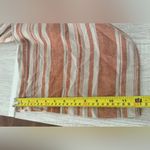 Jason Wu J Striped Linen Button Front Jumpsuit Terracotta Relaxed Comfy Small Photo 5