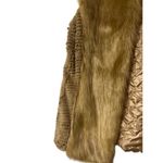 Ya Golden Beige Faux Fur Vest M Luxe Glam Urban Streetwear Concert Festival Size M Photo 8