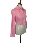 Shasa ‎ Crop Top Small Pink NWT Long Sleeve Y2K Barbiecore Cute Photo 1