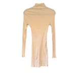 Free People Beach Ivory/Cream Around The Town Ribbed Dress, Sz M Photo 3