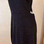 Topshop High Neck Thin Strap Side Waist Cut Out Dress 12 Black Photo 0