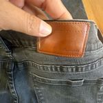 Madewell Dark Gray Denim Jeans with Brown Patch Photo 12