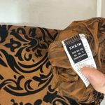 SheIn  Black and Brown Sleeveless Midi Dress Photo 5