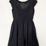 French Connection Scoopneck Bell Skirt Black Dress Size 4 Photo 11