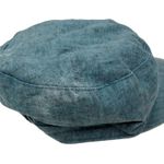 Toucan Collection Vintage Y2k Blue Chambray Denim Newsboy Cap Hat Photo 4