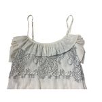 Twinset Milano Ivory Lace Ruffle Camisole Top Women’s Sz L EU 44 Sleeveless Boho Size L Photo 1