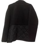 J.Jill Black Quilted Sherpa snap front Jacket. Size medium Photo 6