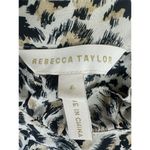 Rebecca Taylor REBECCA‎ TAYLOR Leopard Cheetah Print Silk Long Sleeve Mini Dress Size 6 Photo 2