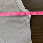 American Eagle  Ribbed Tank Top‎ High Neck Sleeveless Gray Soft Sexy M Photo 9
