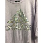 Adidas  Oversized Size Medium Women's T-Shirt Holographic Logo Photo 1