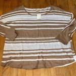 Avalin Women's 100% Linen Casual Striped Blouse Photo 0