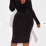 FashioNova Heidi Cowl Neck Midi Dress Photo 2