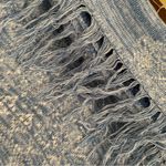 LOVE STITCH FRINGE SWEATER Sz. M Blue Size M Photo 5