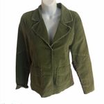 Anthropologie One Girl Who Olive Green Corduroy Career Blazer M Sweater Photo 1