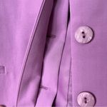 ZARA 🔆  Purple Cutout Blazer with Notched Lapels and Tailored Fit - Size Small Photo 6