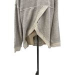 Free People Free‎ People Beach Gray Cowl Neck Split Back Oversized Sweatshirt Size Medium Photo 9